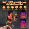 256x192 SuperIR Thermal Camera Dual-Light Fusion Video, 550°C 9 Palettes 2600mAh for HVAC Audit & Building Electrical Inspection