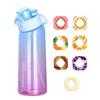 Water Bottle With 7 Pods, 900ML Fruit Water Bottle, 0% Sugar Water Cup, Sports Water Cup