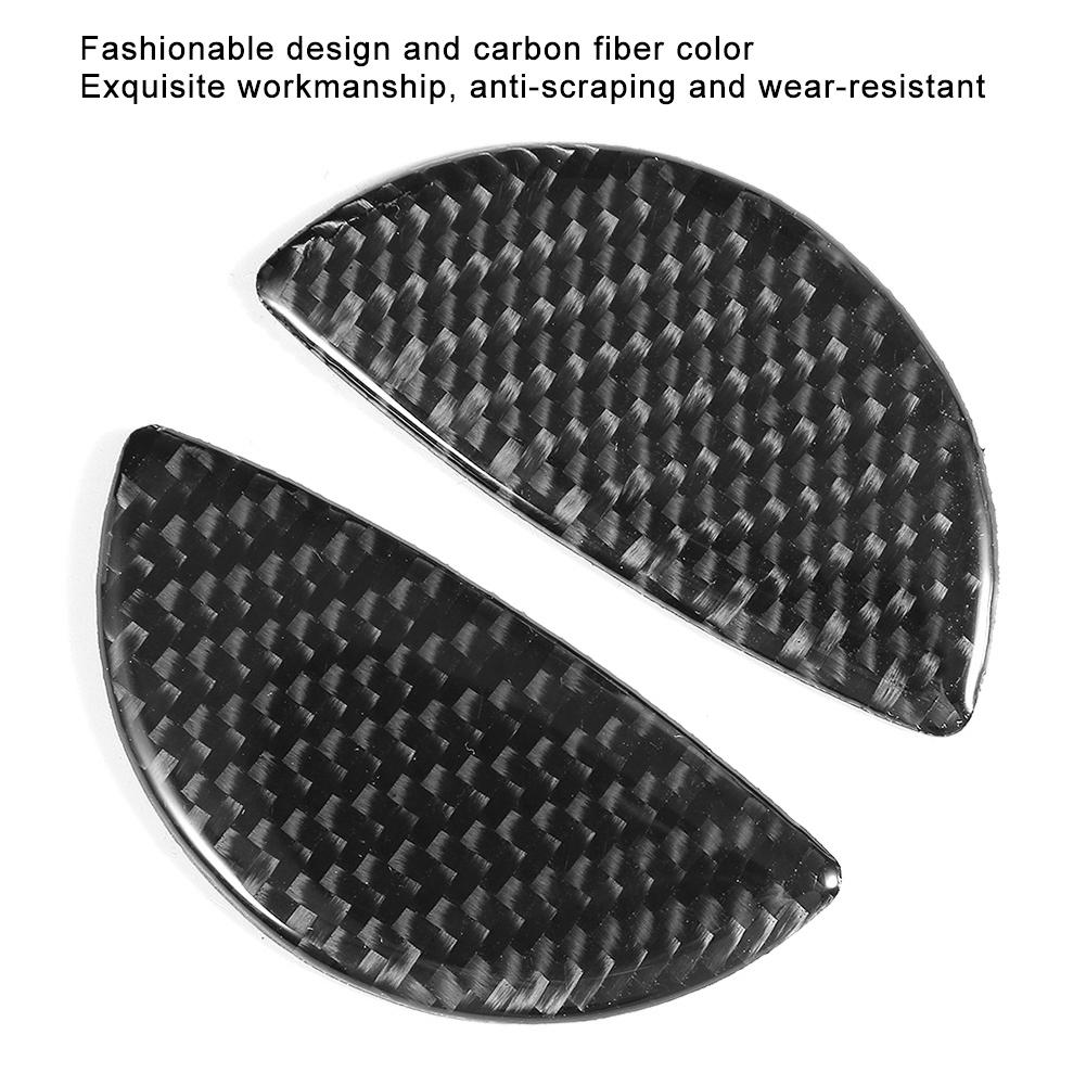 2pcs Carbon Fiber Car Interior Door Handle Cover Sticker Trim Fit For Mini Cooper R55 R56 R60