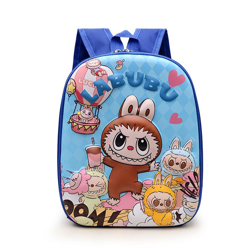 

School BagsCute cartoon 3D three-dimensional children s hard shell bag Cute trend backpack Labu school bag
