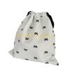 49MD Drawstring Bag Small Gift Portable Cosmetic Bag Drawstring Storage Bag Bows Makeup Bag