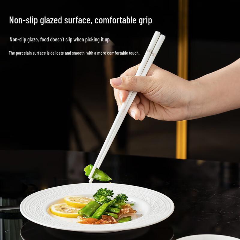 Gradient Grey Ceramic Chopsticks
