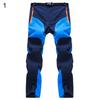 Herren Farbblock Schnelltrocknend Reißverschluss Hose Outdoor Trekking Angeln Lange Hosen