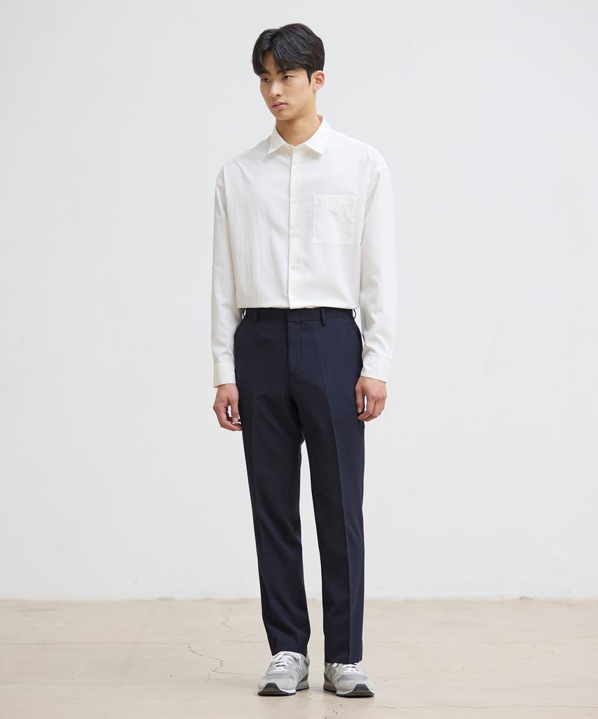 STCO Motion-Free Airy Pants_Navy (Classic Fit)_Sslub52Csn