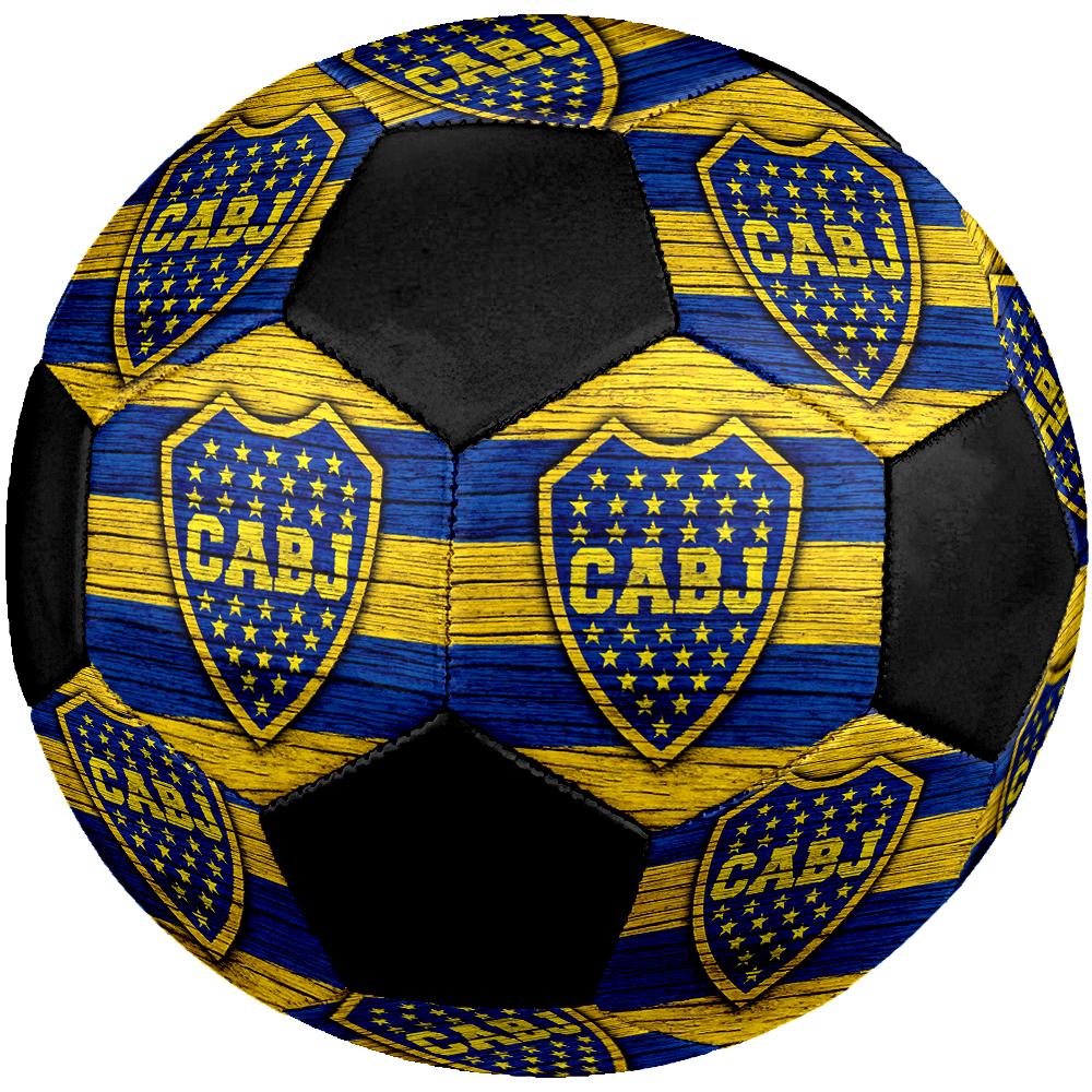 Pallone da Calcio Boca Juniors, colorato, adatto a tutte le età, cucito a macchina, materiale PVC, qualità da competizione, resistente e con elevato rimbalzo
