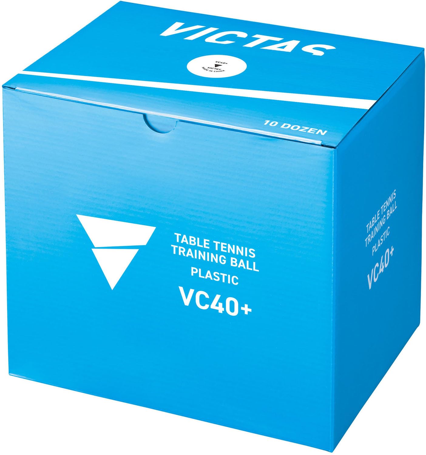 

VICTAS Мячи для настольного тенниса Тренировочные 10 дюжин 110010 VC40+, (120 мячей)