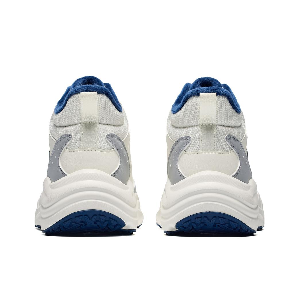 ANTA Walker Insulated Shoes Men's High Top Ivory White/Deep Nautical Blue/Clay Lime 912648902-13