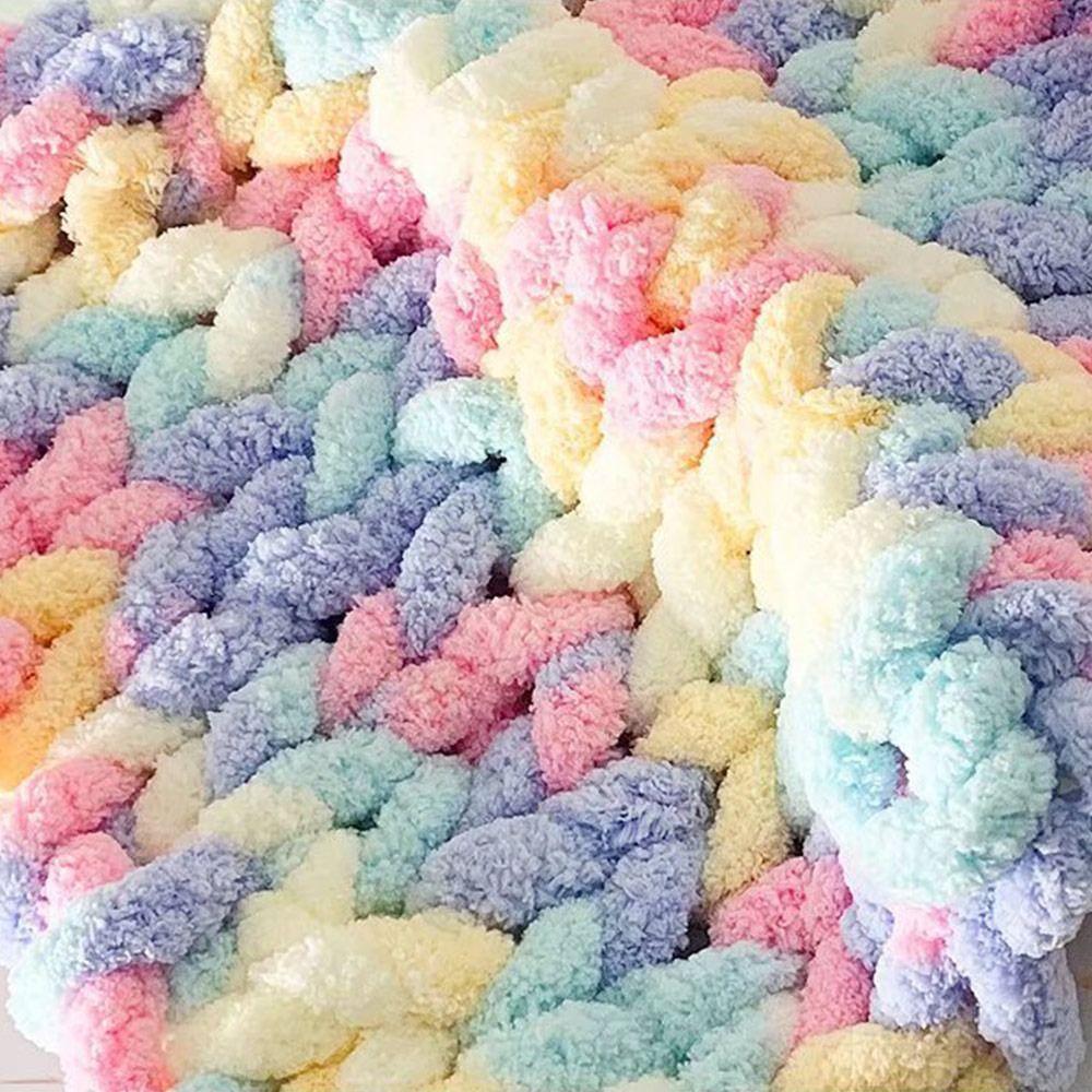 250g/Ball Multicolor Chenille Yarns for Knitting and Crochet Soft Warm Crochet Yarn Scarf Line Blanket Cushion Chunky Thick Line