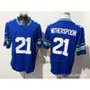 Seattle Seahawks Retro Vintage Embroidered Football Jersey Unisex Cotton Blend Sportswear Fans Casual Wear