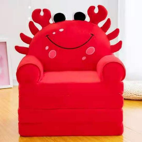 Cartoon Children's Multi-Layer Folding Plush Sofa Bed 