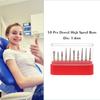 Dental Diamond Burs Drill Ceramic Restoration Polishing Kit 10 Pcs