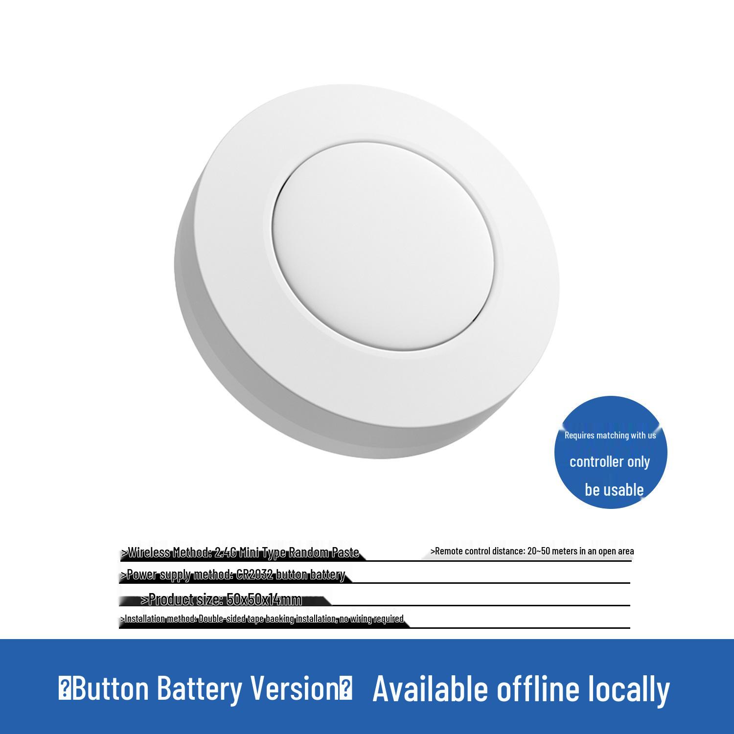 

Smart WiFi Switch connects to Mijia App for remote control and Xiao Ai voice command support.