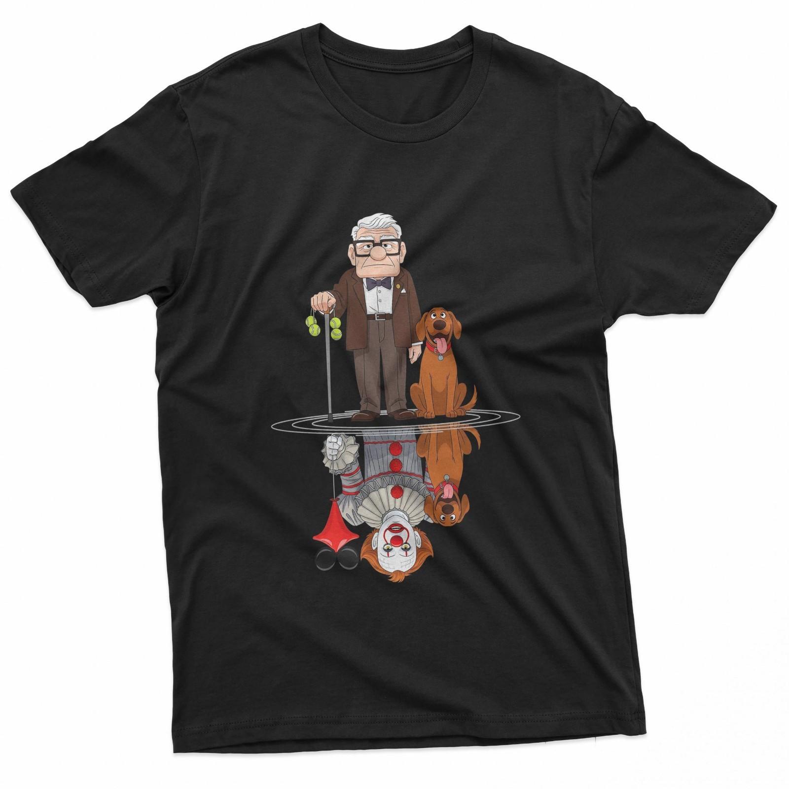 Disney Pixar Up Carl and Dug Horror Character T-Shirt S разноцветный