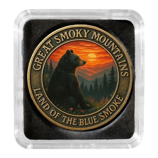 

Лимитированная серия монет национальных парков Сплав Свобода Исследование Художественные монеты Памятный Значимый подарок A