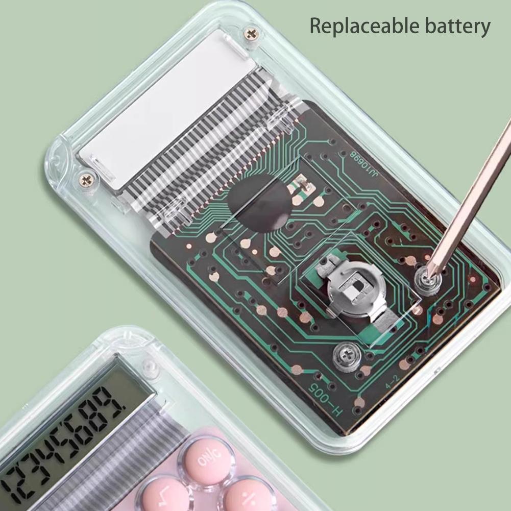 Roztomilá tichá kalkulačka mini verze učební pomůcka malá přenosná kalkulačka školní potřeby studenti/finance