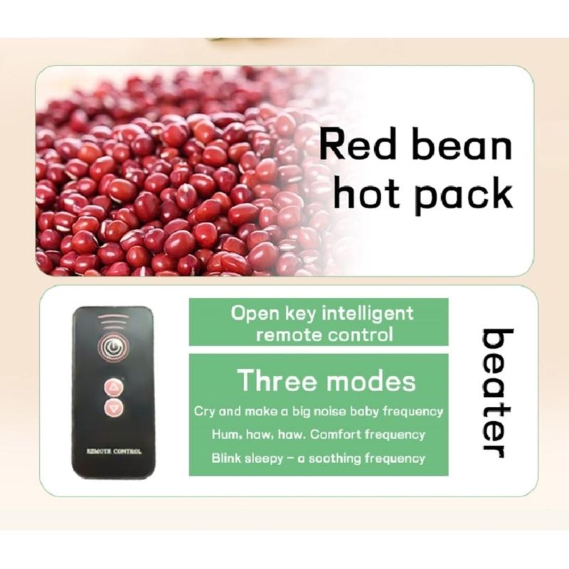 Infant Sleeping Comforter Soft & Breathable Cartoon Pacify Hand Soother with Automatic Beating for Better Sleep Quality