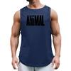 Muscleguys ANIMAL Letter Printed Summer Mens Gym Tank Tops Mesh Quick Dry Sports Clothing Bodybuilding Sleeveless T Shirt Fitness Singlets