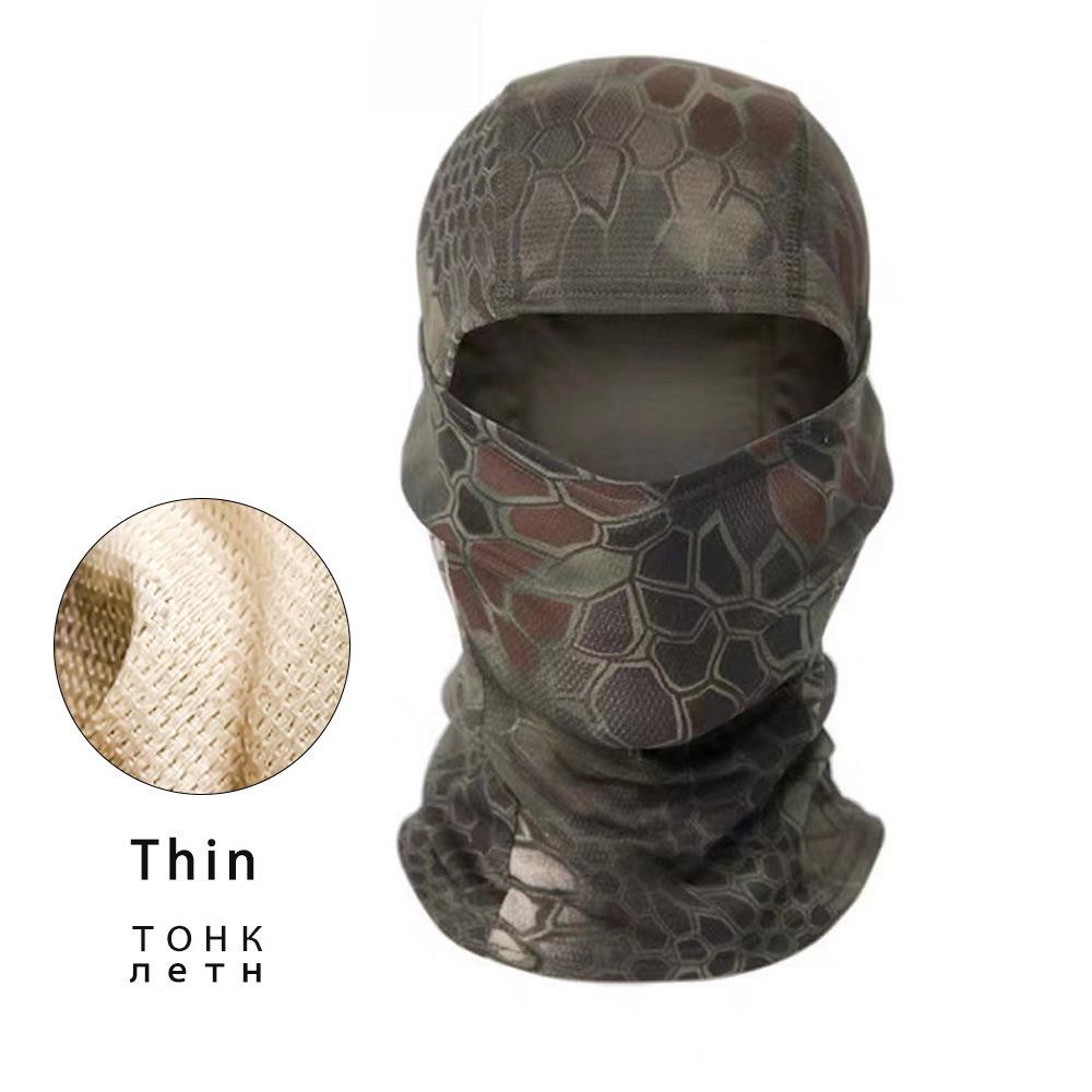 Camouflage Plus Velvet Warm Motorcycle Riding Balaclava