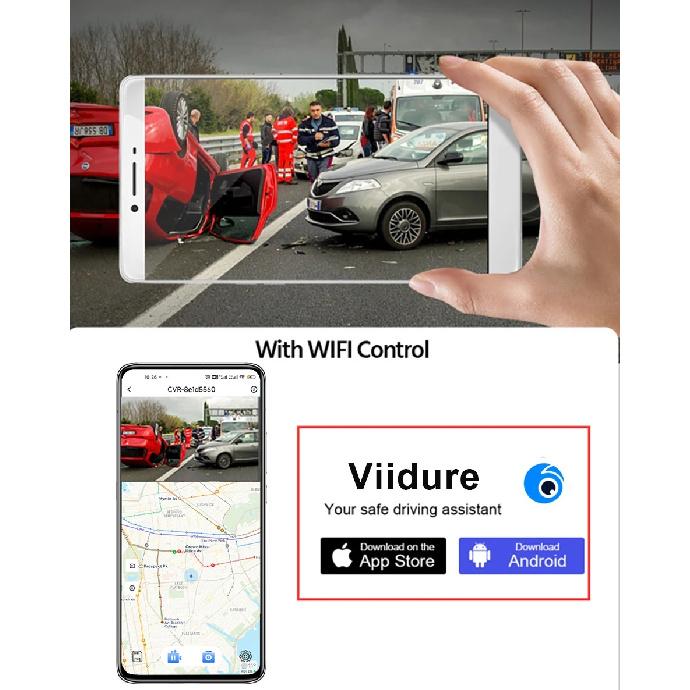 ACCEO 4K WIFI Dashcam 12Inch Car DVR RearView Mirror Recorder Dash Cam Support 1080P Sony Black Box Rear View Camera Acesssories