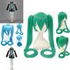 Skin-friendly Hatsune Miku Vocaloid Cosplay Suit With Wig Tops Dress And Tie