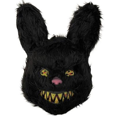 Scary Halloween Mask Ghost Festival Exposed Teeth Bloody Plush Bunny Mask Realistic Creativity Bloody Bear Mask Women