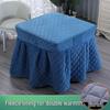 Plush Quilted Heated Fire Pit Table Cover: Winter-Ready Warm Blanket for Square Tables