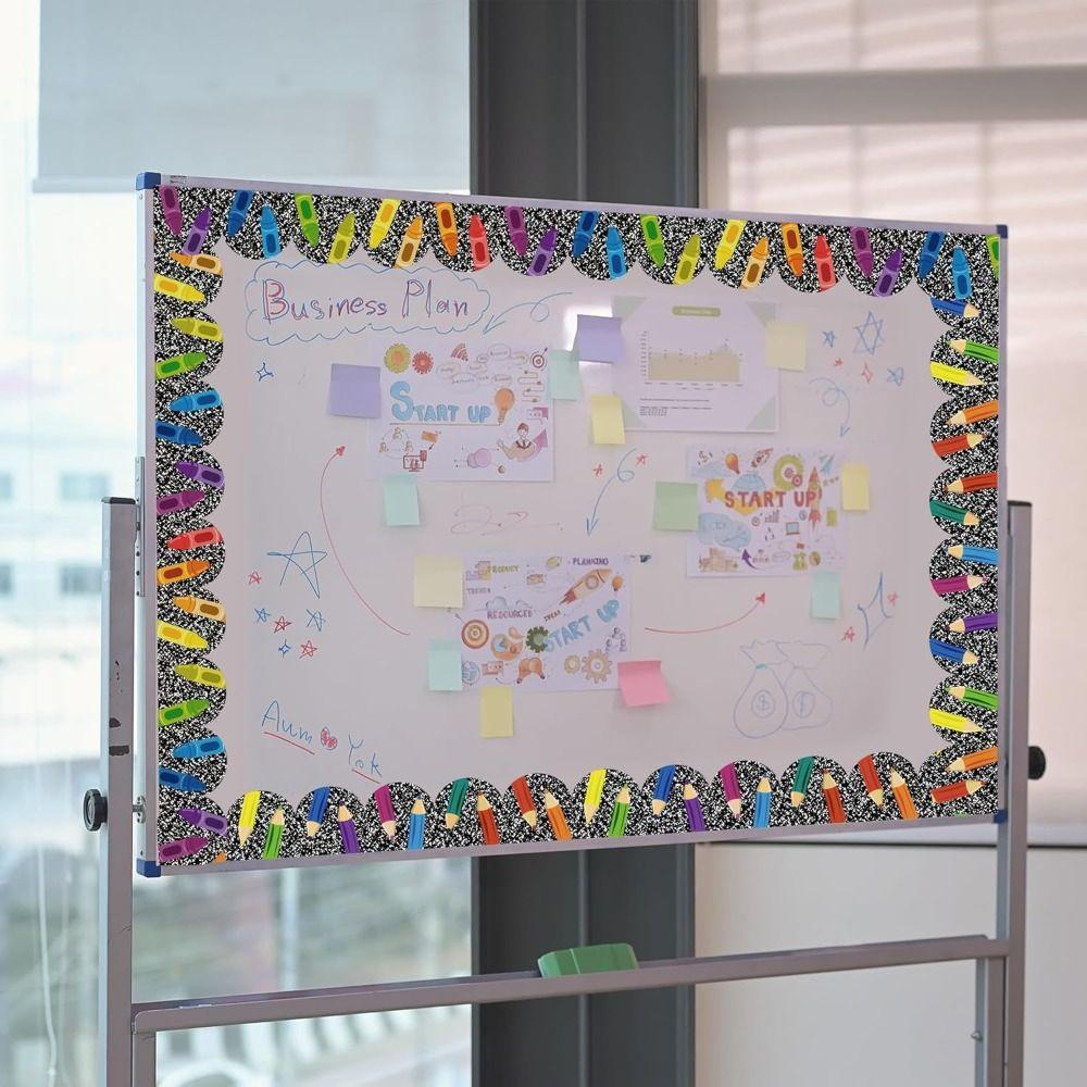 10m/roll Decorative Sticker Roll Self Adhesive Chalkboard Border Trim Craft Display