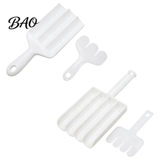 Meatball Press for Home Maker Tool with Pusher, 3/4 Compartments Design, Food Grade PP Spoon Shrimp Paste Non Stick Spoon, Nonstick Efficient
