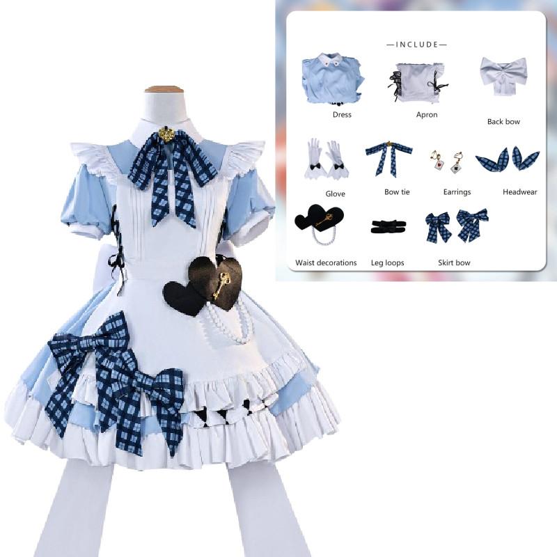 

Costume Cosplay Lovelive Coffee Shop Dress Halloween Party Performance Stage XXL
