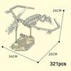 KAZI Dinosaurier Bausteine ​​Fossil Fragmente Tyrannosaurus Modell Ziegel Dekorationen Spielzeug Geschenke für Kinder