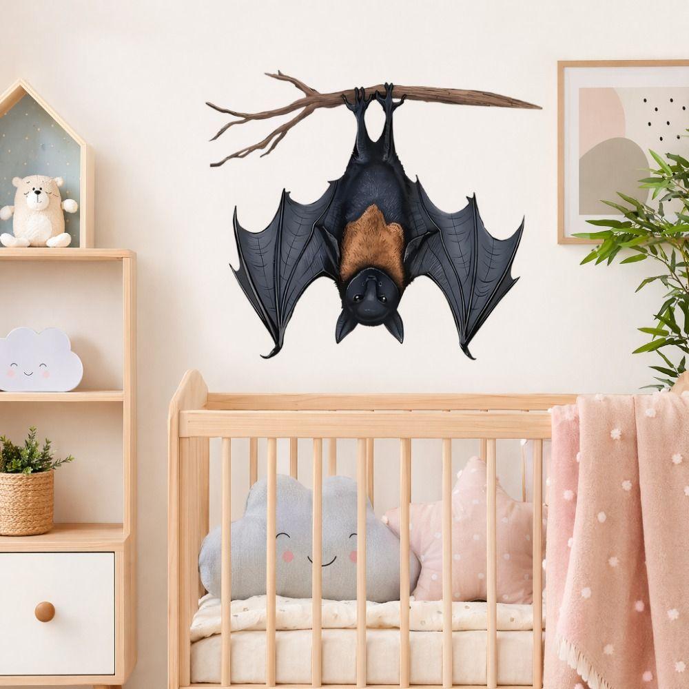 Simulation Animal Bat Decorative Plate Iron Bat Pendant Home Decoration Party Supplies