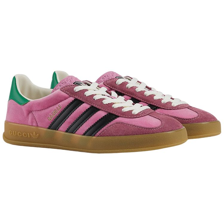 Adidas Gazelle Pink Velvet Women Sneakers 707864-9STU0-5960