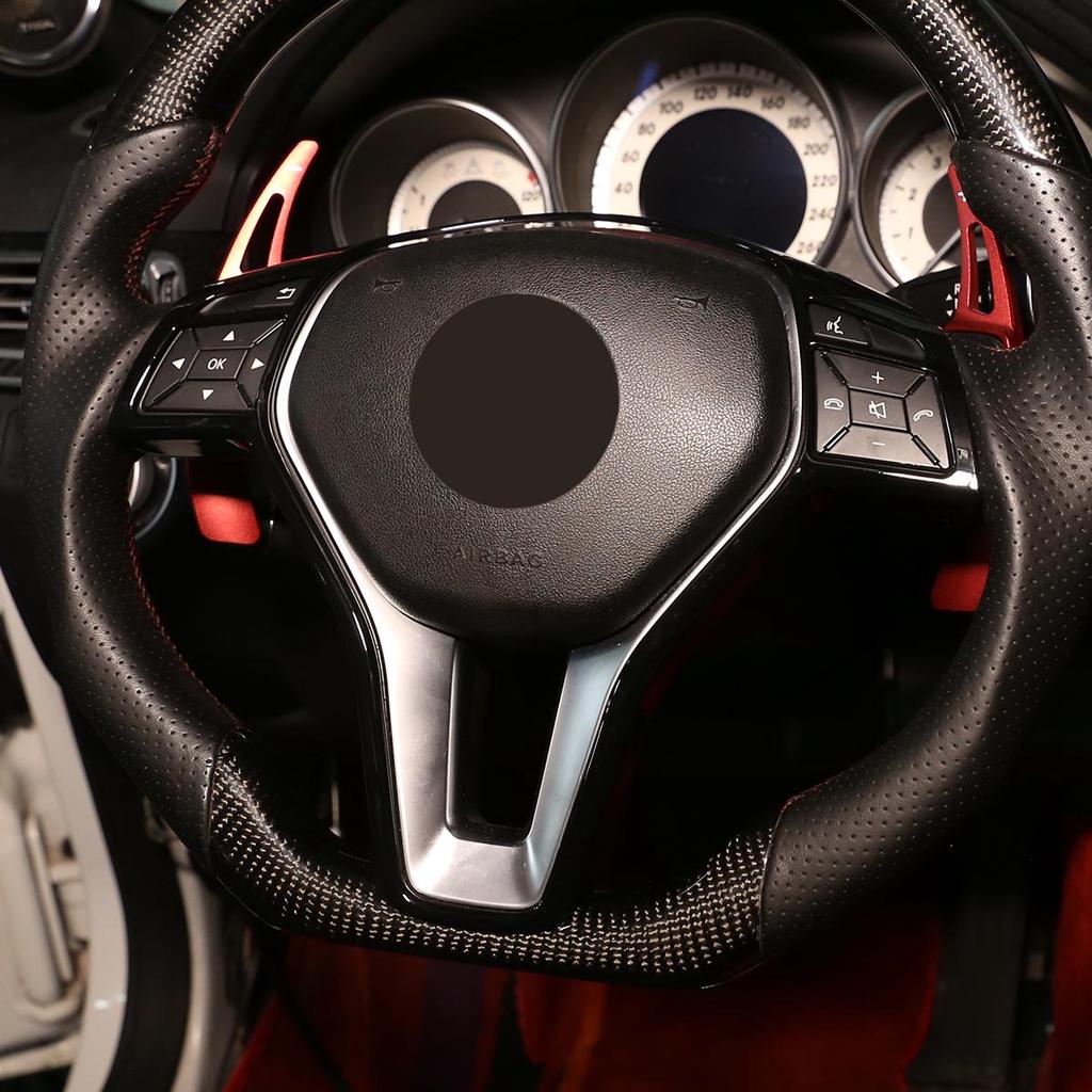 Steering Wheel Center Ring Cover Decor Trim for Mercedes Benz GLK A Class Red BT Steering Wheel Center Ring Cover Decor Trim for Mercedes Benz GLK A Class Red BT