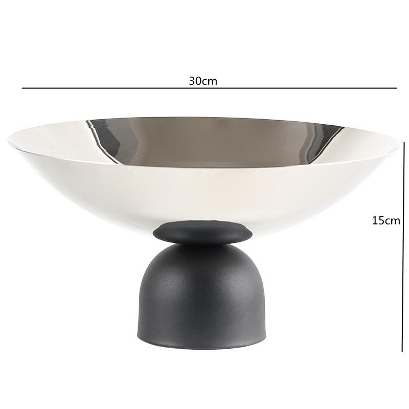 

Stainless Steel Storage Tray, Large Fruit Bowl, Restaurant Round Fruit Plate, Household Snack Plate, Tableware, Kitchen Supplies