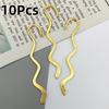 10Pcs Wave Bookmarks Diy Retro Decoration Holder Book Mark School Office Stationery Supply Reading Accessory