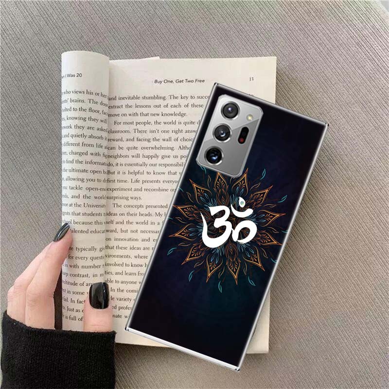 Om Symbol Meditation und Kreativität Handyhülle Für Samsung Galaxy S25 Edge S24 S23 FE S22 S26 Ultra S21 S20 S10 Plus Capa Sof