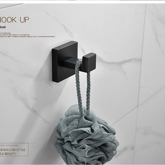 Stainless Steel Bathroom Accessory Set: Towel Bar, Hotel Bath Rack & Toilet Towel Holder