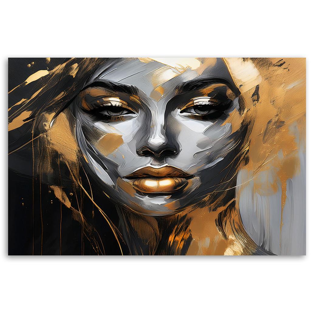 Canvas Print, Female Glamour Face