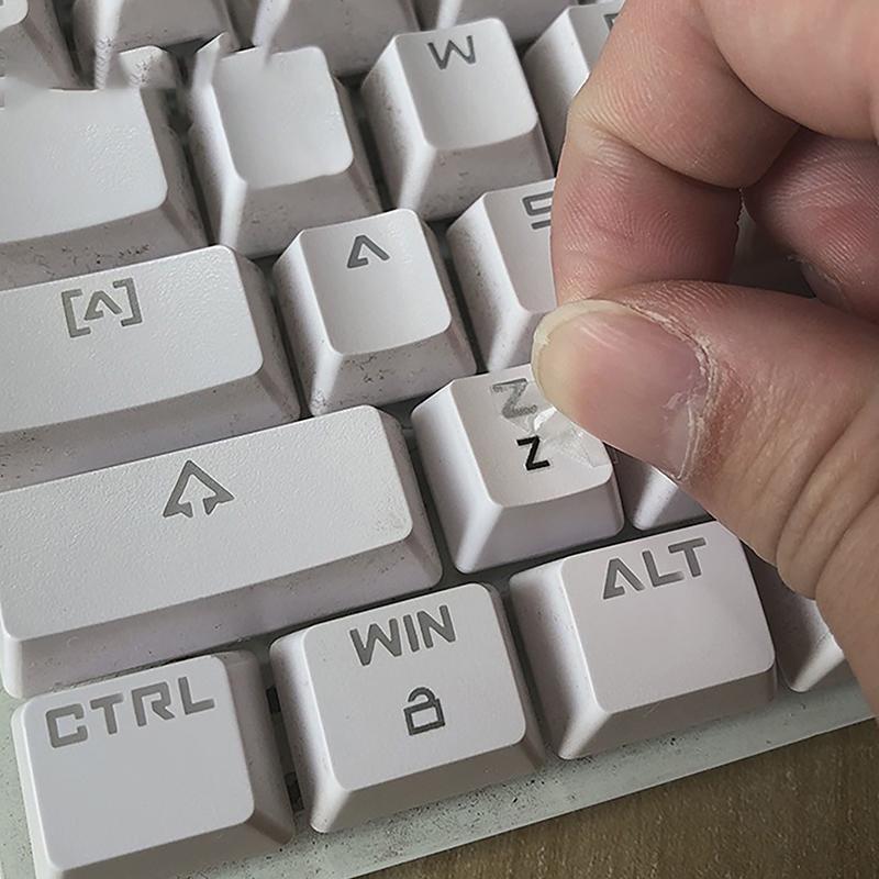 English Alphabet Language Tear-Off Film Keyboard Sticker Desktop Laptop Key Sticker Single Film Universal Side Engraving Sticker