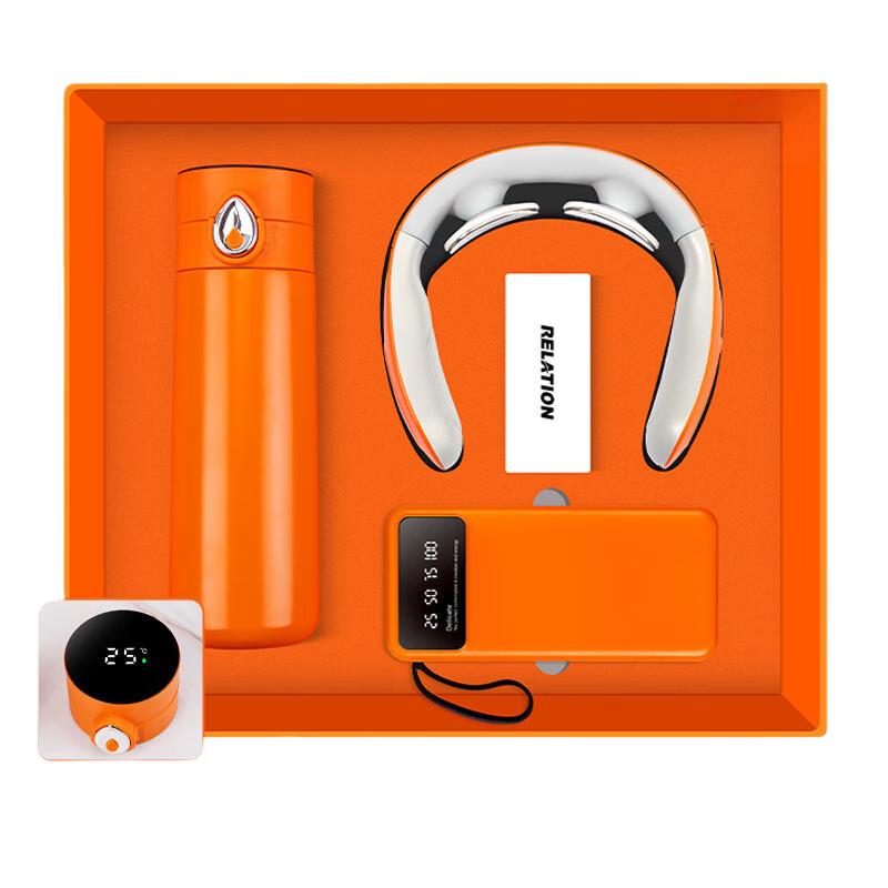 Smart Gift Set with Temperature Control Cup and Neck Massager