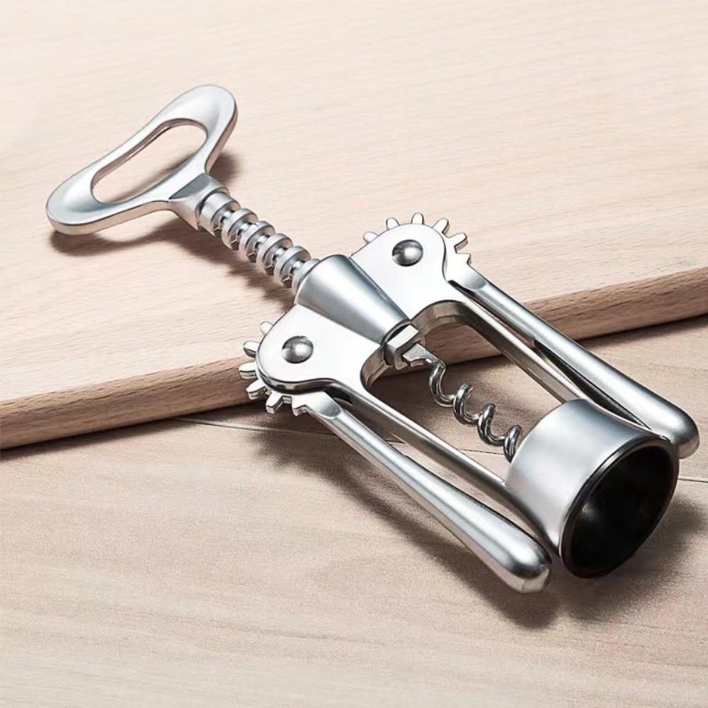 Stainless Steel Spiral Bottle Opener Wing Design Wine Cork Remover Wine Corkscrew  Restaurants