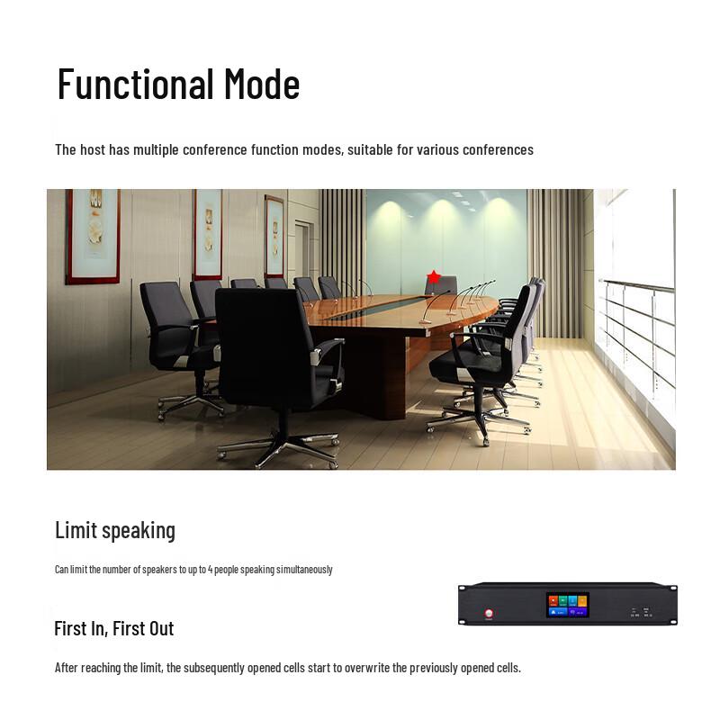 Runpu RP-8800P Wireless A/V Conference Main Unit (CN Version)