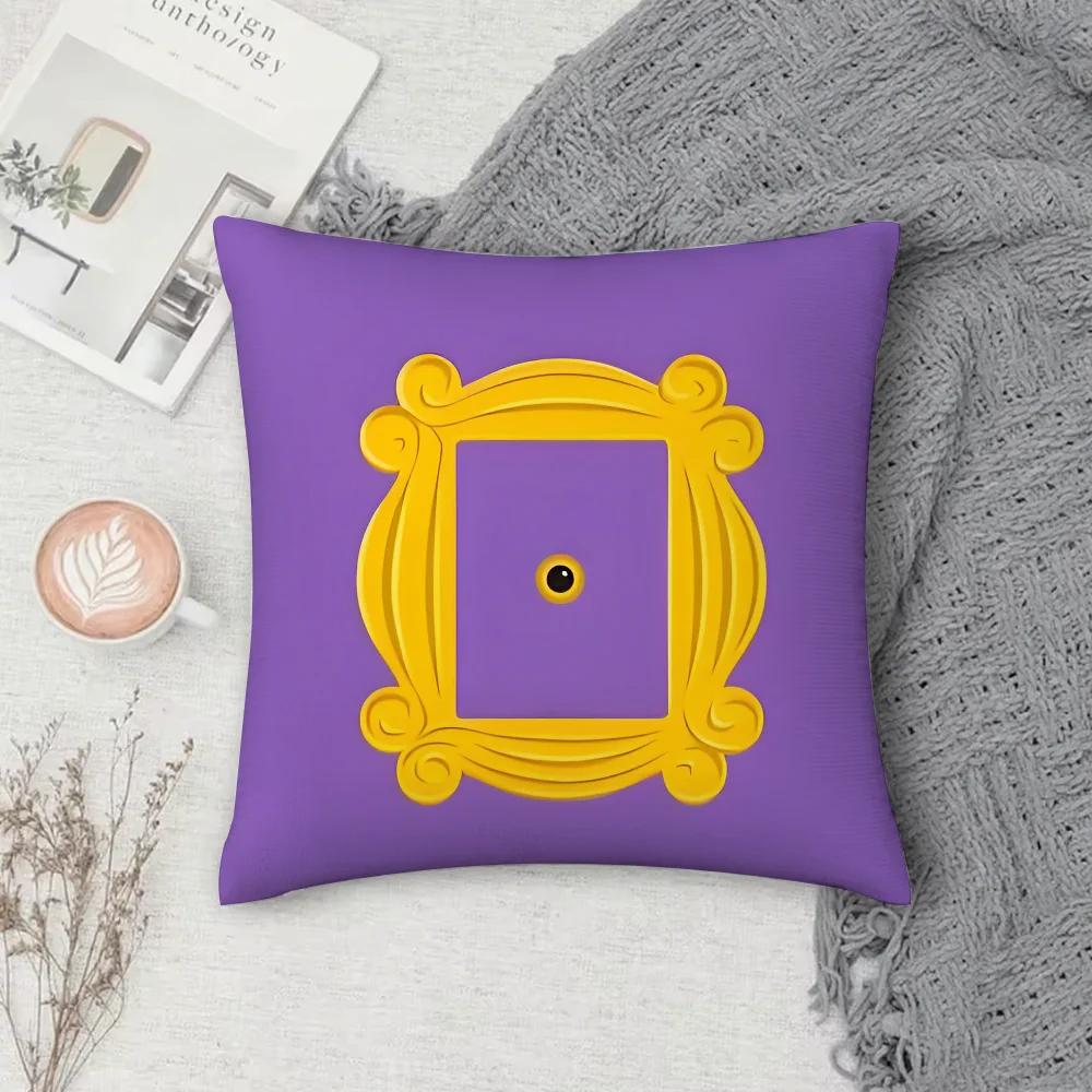 Friends TV Show Chandler Bing Pillow Cover Double Sided Short Plush Cushion Case Soft Sofa Bedroom Decor Gift