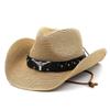 Tibetan Style Foldable Cowboy Straw Hat