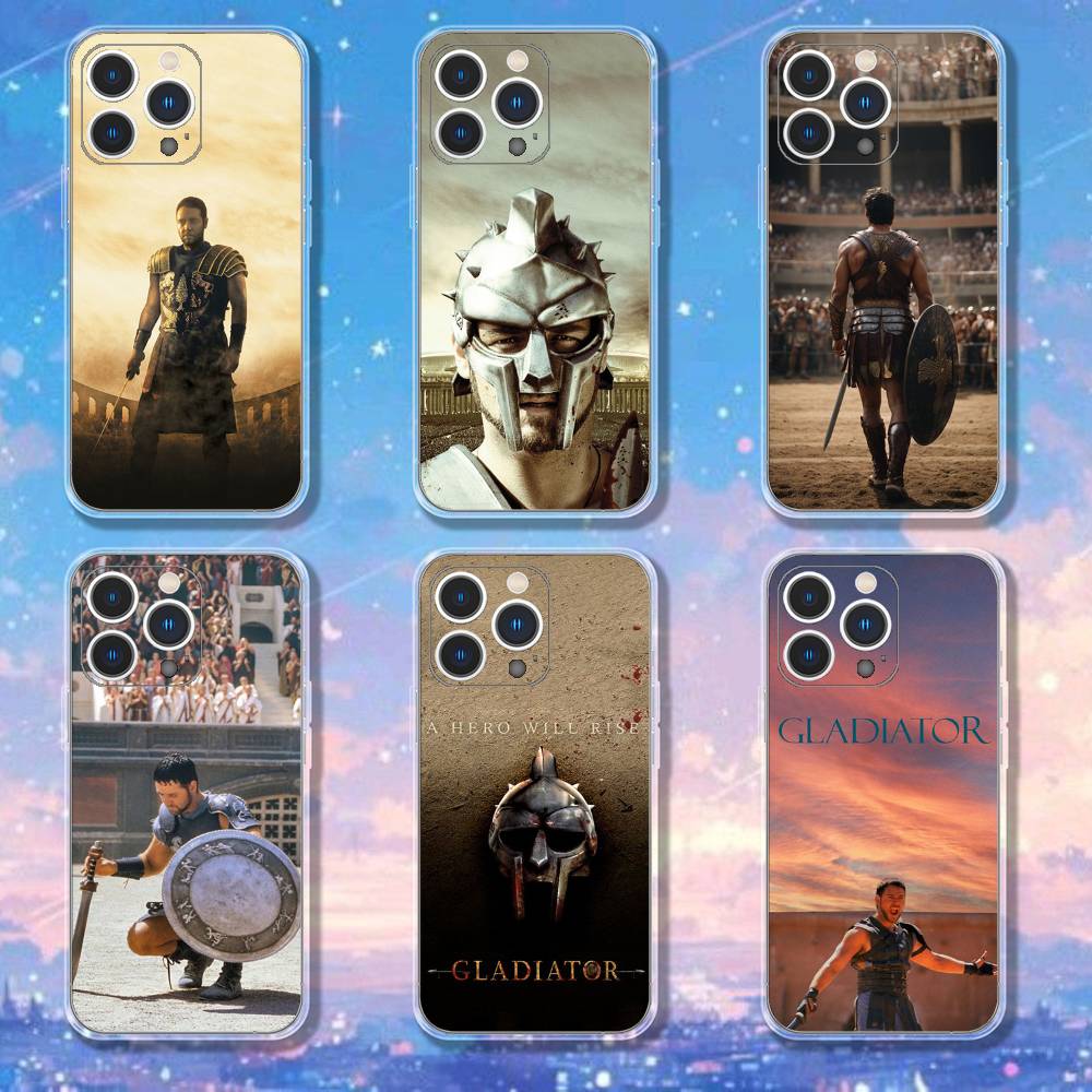 Movie G-Gladiator 2 Phone Case For iPhone 17,16,15,14,13,12,11 Pro,Max,Plus,XR,Mini,E Clear Full-coverage Soft Cover