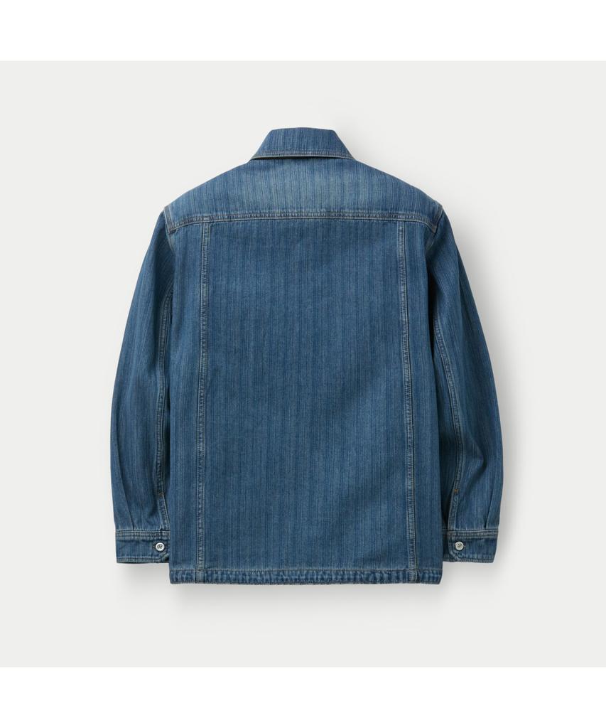 Silijeu Textured Denim Outer Shirt Sasfm26221Inx
