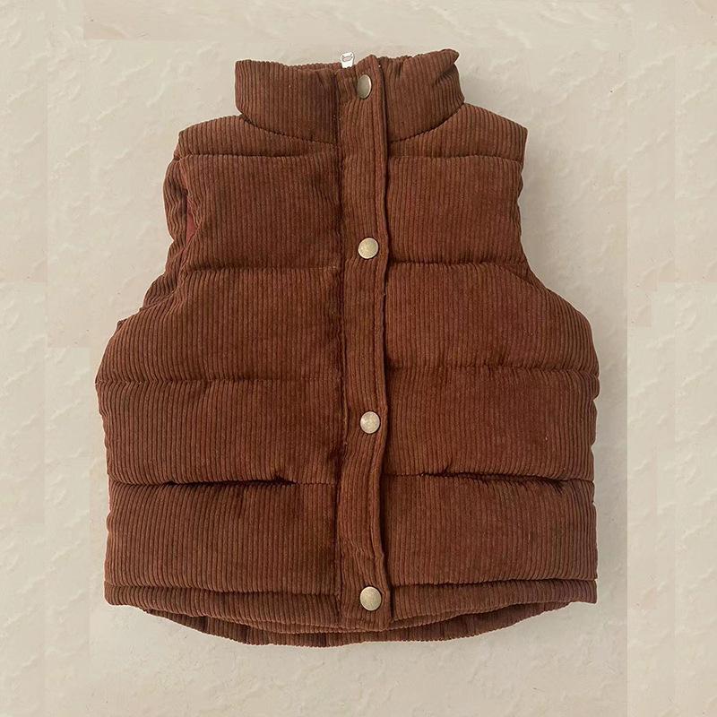 Autumn Children Warm Thicken Vest Baby Cotton Waistcoat Kids Outerwear Coat Children Clothing Boys Girls Brand Jackets Vest Plus Size