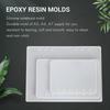 A78U A5 A6 A7 Notebook Cover Resin Mold DIY UV Epoxy Silicone Molds Transparent Book Gift Resin Casting Molds Resin Craft