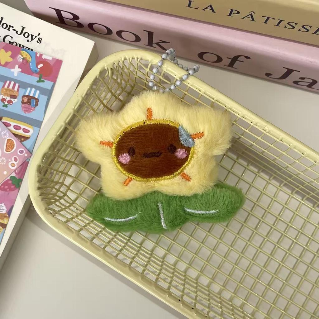 Adorable Double-Layer Cartoon Hamburger Bun Plush Hairpin for Babies