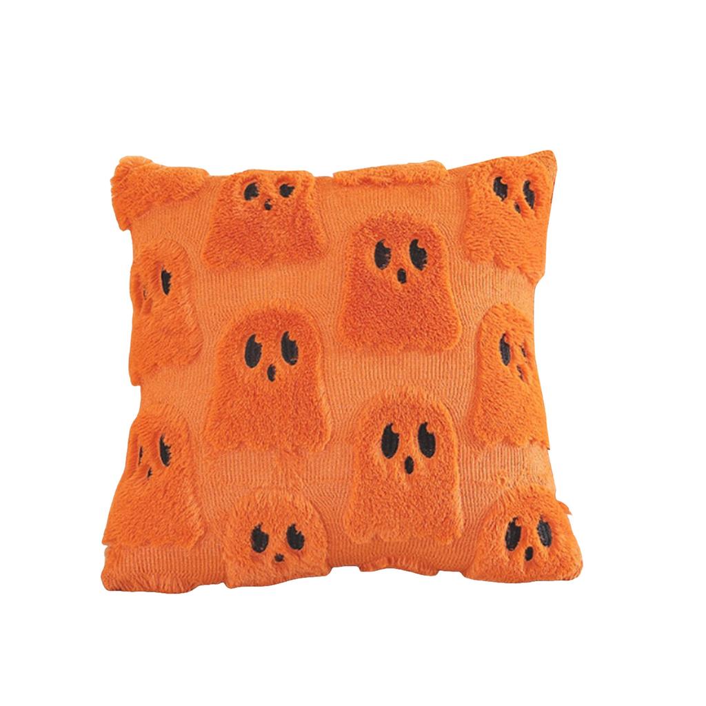Ghost Plush Pillow Covers Halloween Decor For Sofa Couch Bed Living Room Soft Cushion Cover Throw Home Pillow Cases 45*45cm